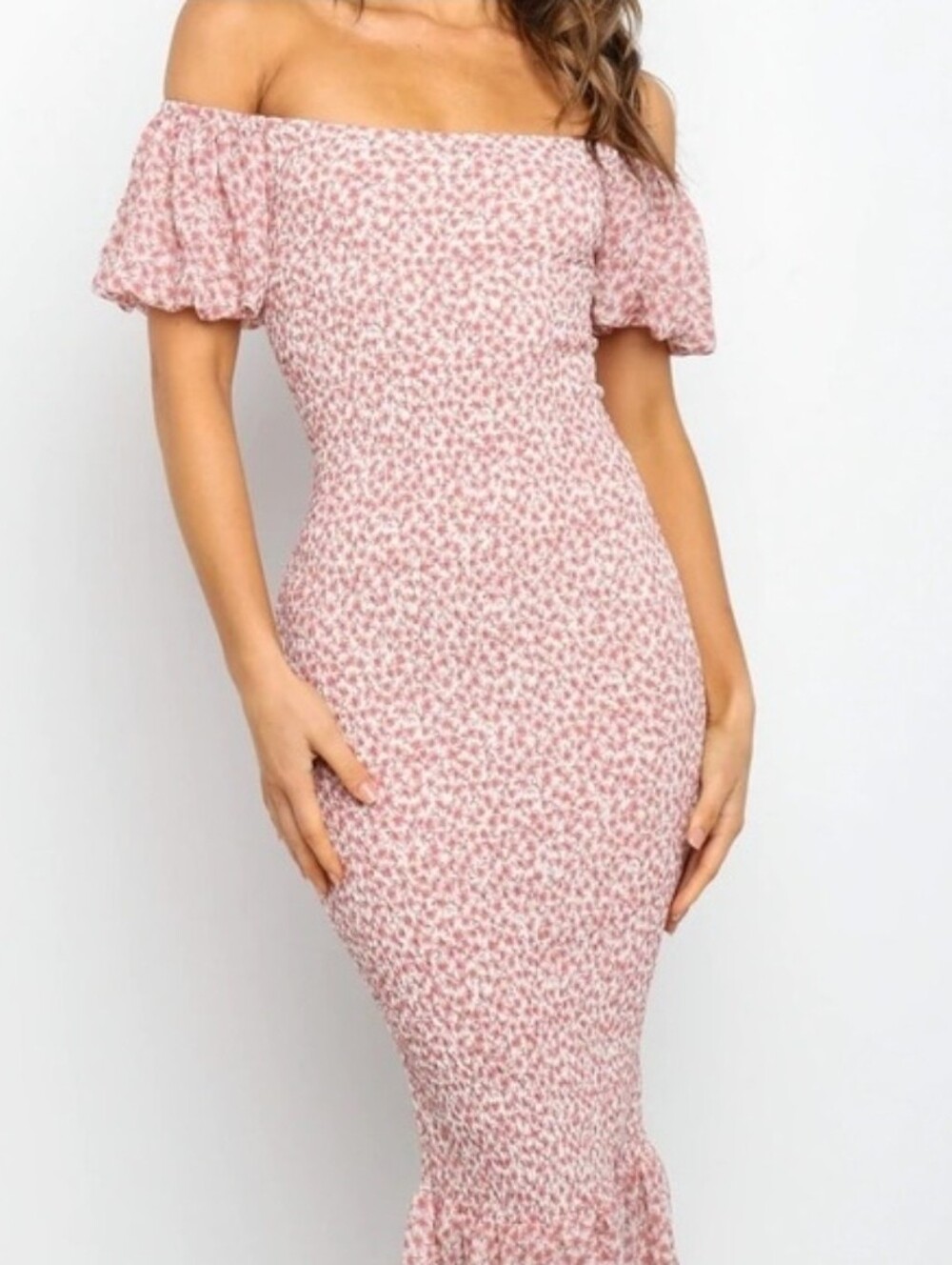 Petal & Pup | Rubio Off The Shoulder Midi Dress Size US 2